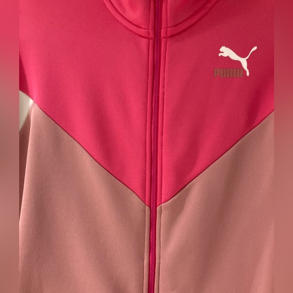 Puma Pink Track Jacket Size Small. Pre-owned - Picture 5 of 7